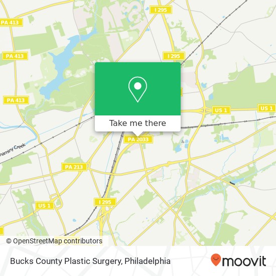 Mapa de Bucks County Plastic Surgery