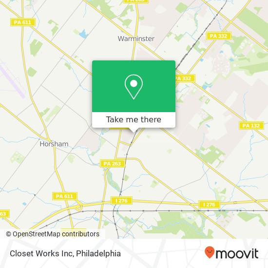 Closet Works Inc map