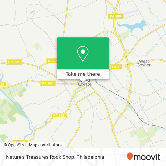 Mapa de Nature's Treasures Rock Shop