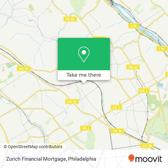 Zurich Financial Mortgage map