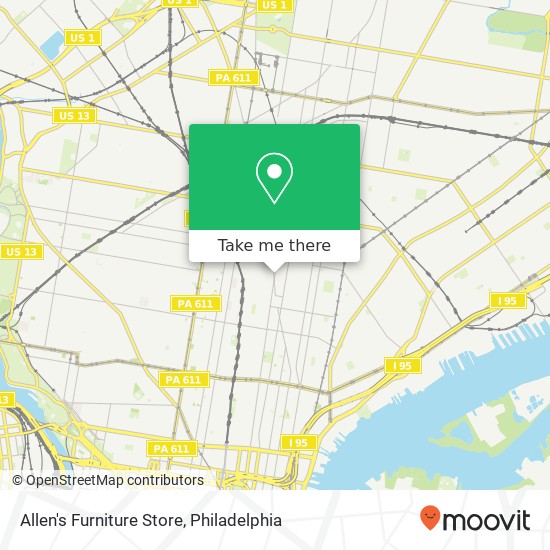 Allen's Furniture Store map
