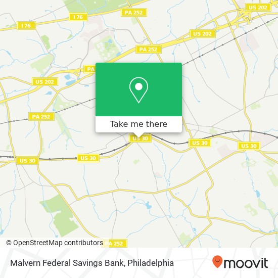 Mapa de Malvern Federal Savings Bank