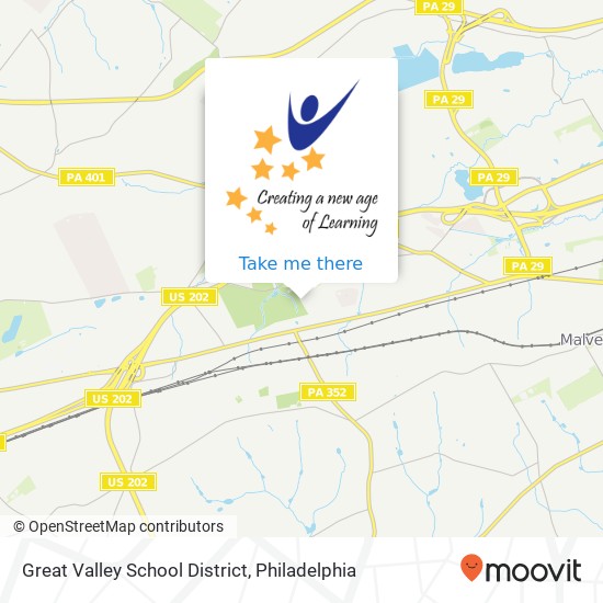 Great Valley School District map