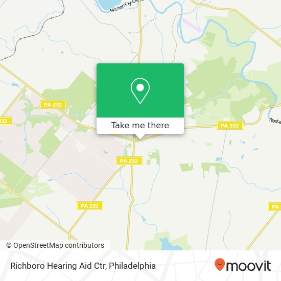 Mapa de Richboro Hearing Aid Ctr