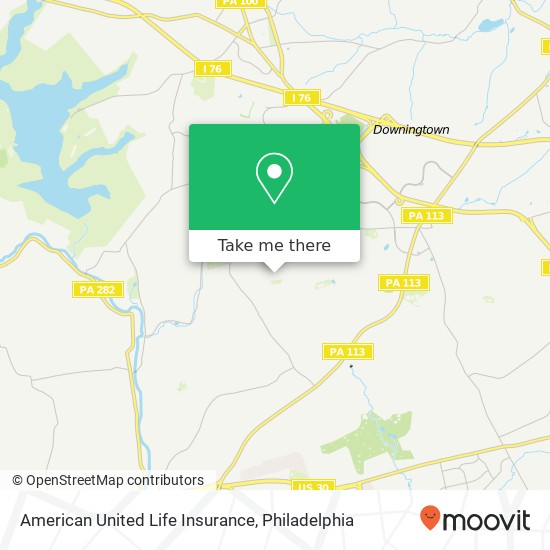 American United Life Insurance map