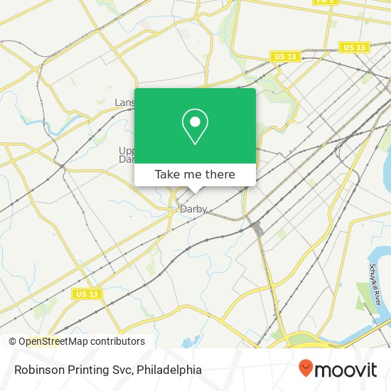 Robinson Printing Svc map