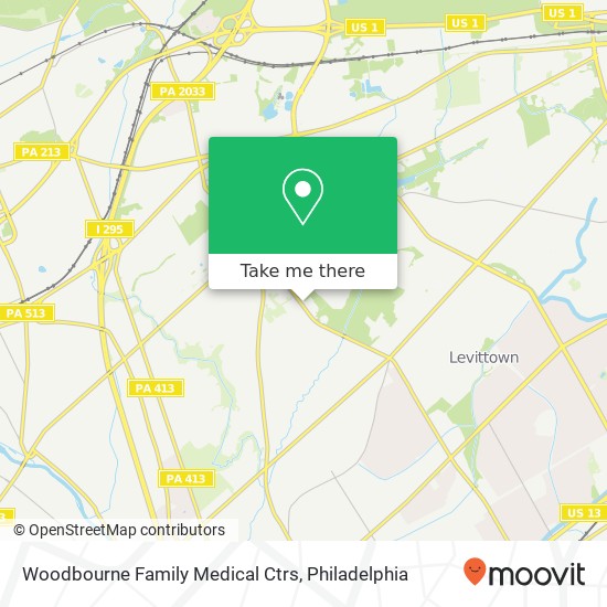 Woodbourne Family Medical Ctrs map