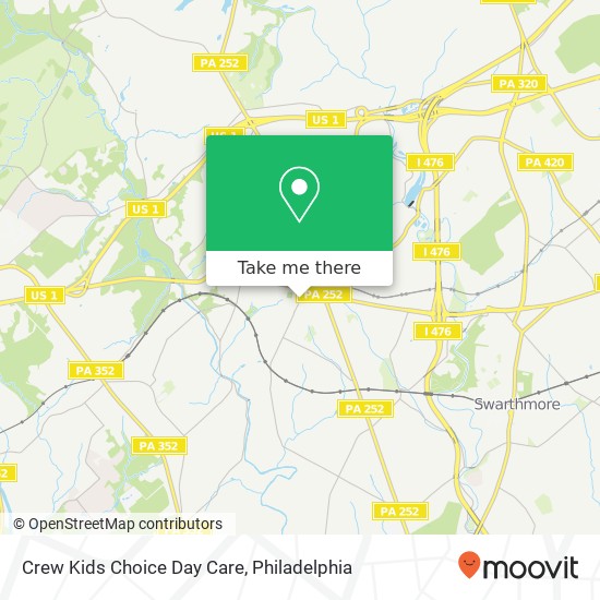 Mapa de Crew Kids Choice Day Care