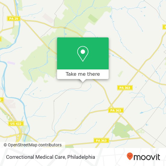 Mapa de Correctional Medical Care