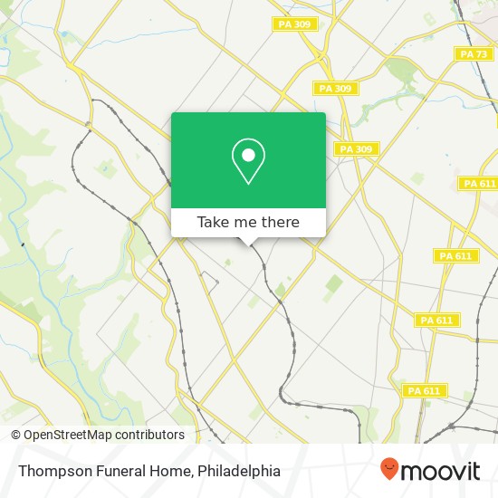 Thompson Funeral Home map