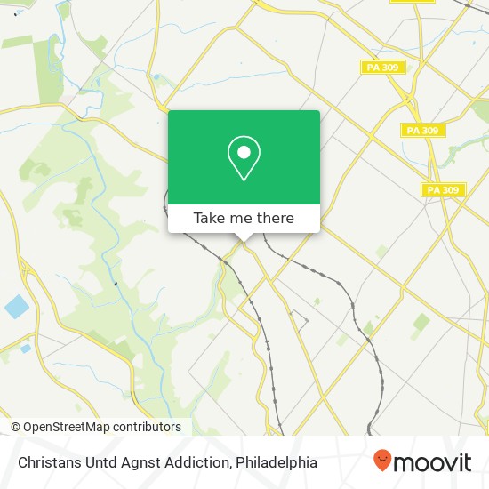 Christans Untd Agnst Addiction map