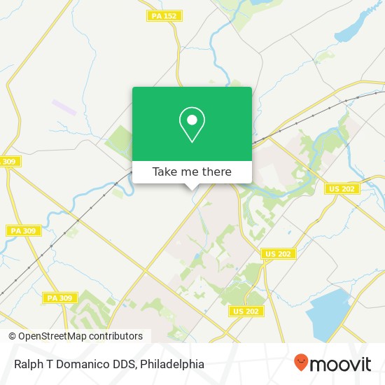 Ralph T Domanico DDS map