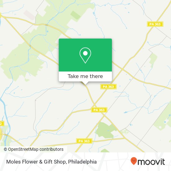 Moles Flower & Gift Shop map