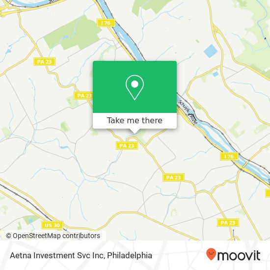 Aetna Investment Svc Inc map