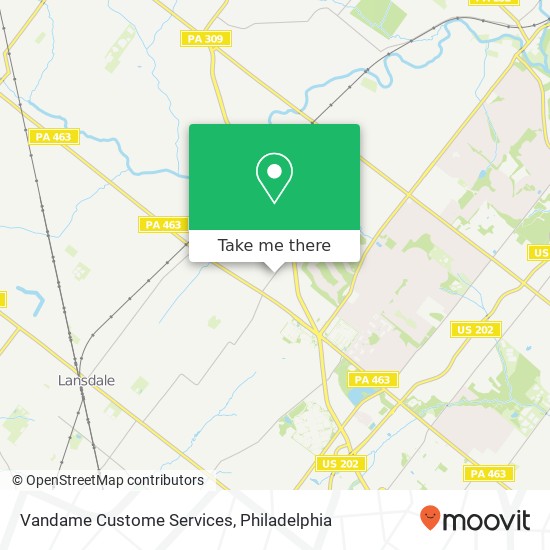 Vandame Custome Services map