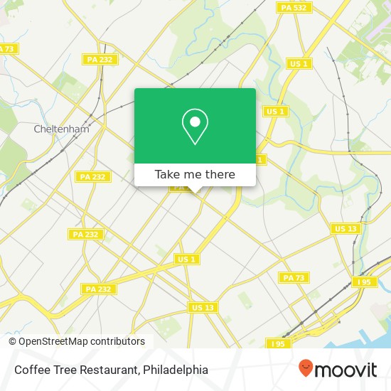 Mapa de Coffee Tree Restaurant
