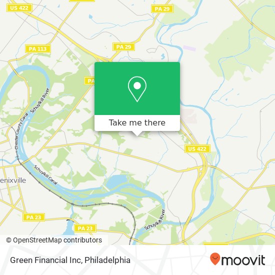 Green Financial Inc map