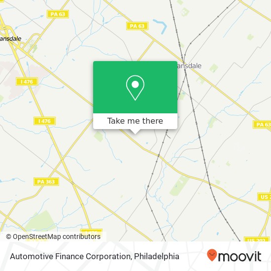 Mapa de Automotive Finance Corporation