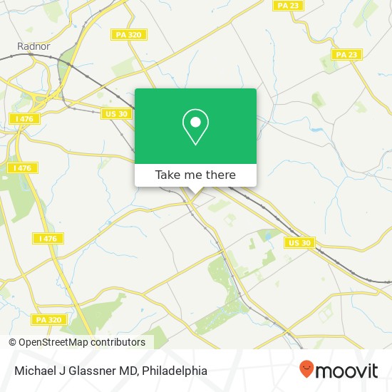 Michael J Glassner MD map