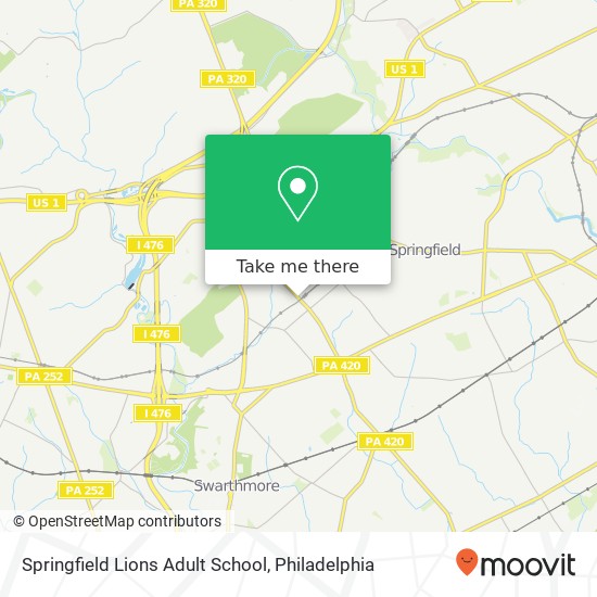 Mapa de Springfield Lions Adult School