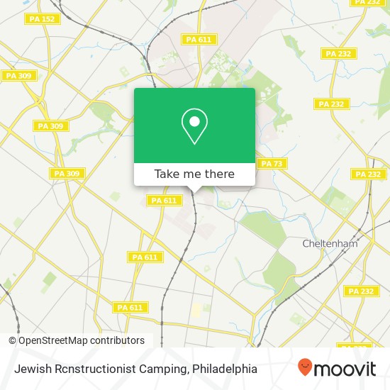 Jewish Rcnstructionist Camping map