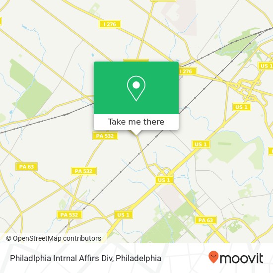 Mapa de Philadlphia Intrnal Affirs Div