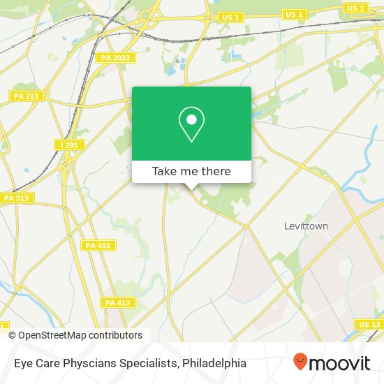 Eye Care Physcians Specialists map