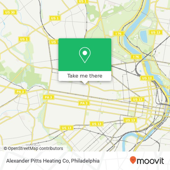 Alexander Pitts Heating Co map