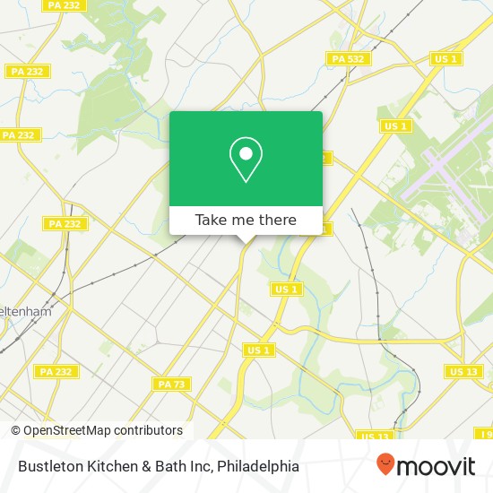 Bustleton Kitchen & Bath Inc map