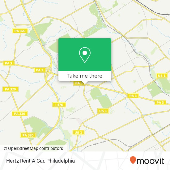 Mapa de Hertz Rent A Car