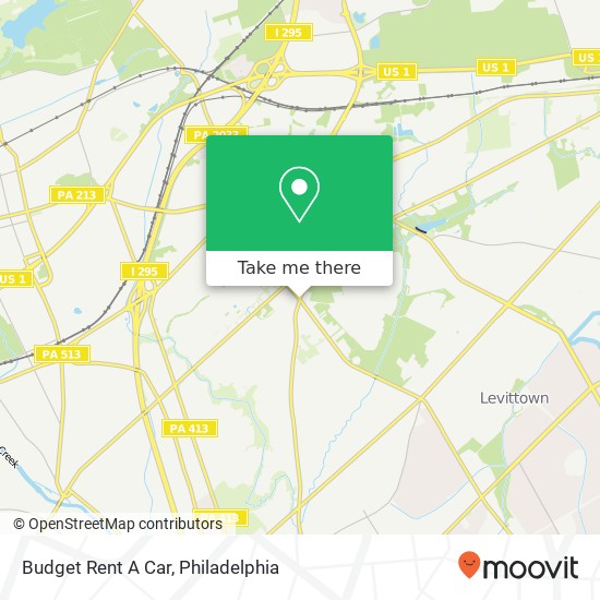 Budget Rent A Car map