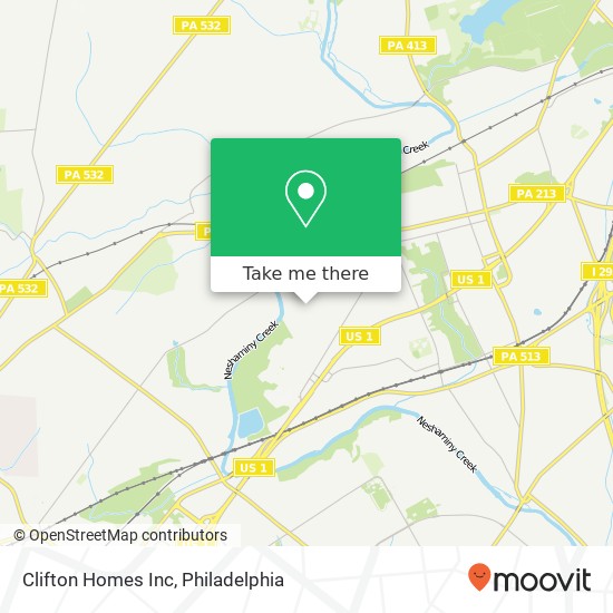 Clifton Homes Inc map