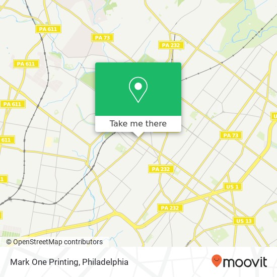 Mark One Printing map