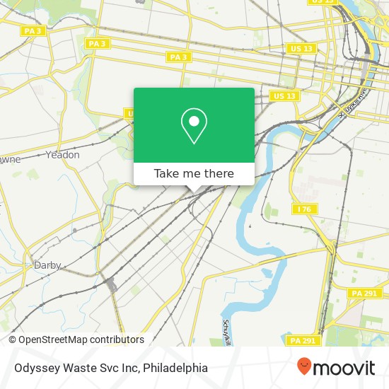 Odyssey Waste Svc Inc map