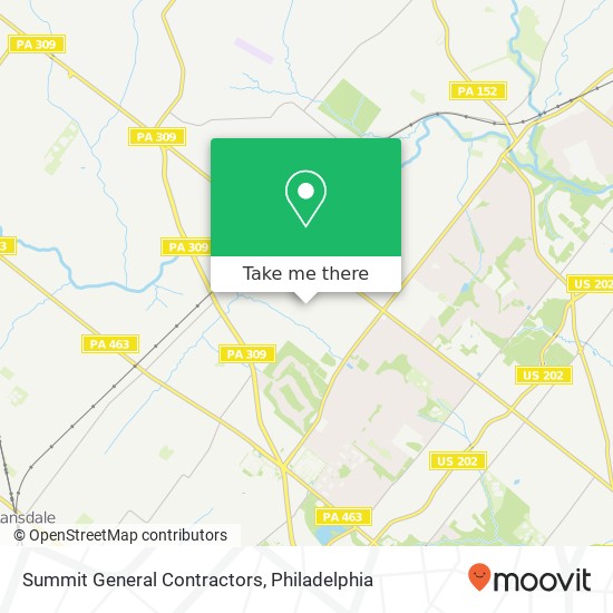 Summit General Contractors map