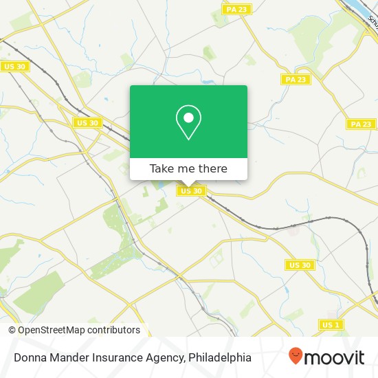 Donna Mander Insurance Agency map
