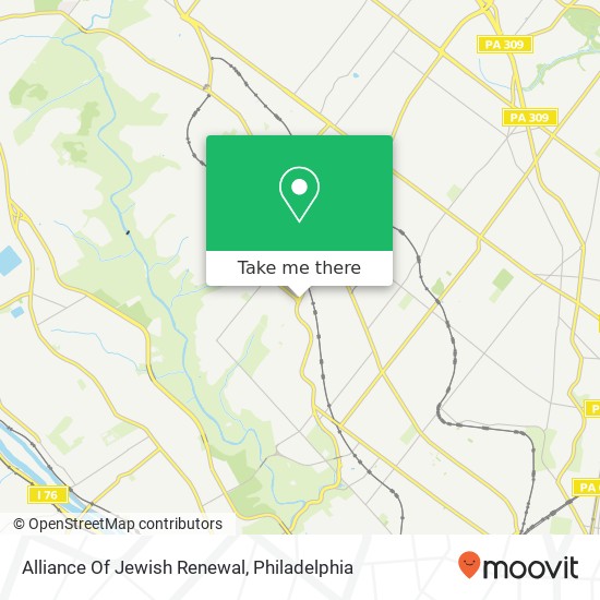 Alliance Of Jewish Renewal map
