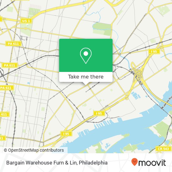 Bargain Warehouse Furn & Lin map