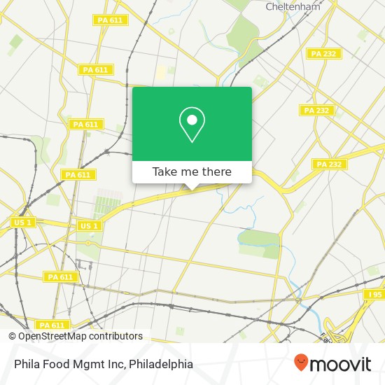 Phila Food Mgmt Inc map