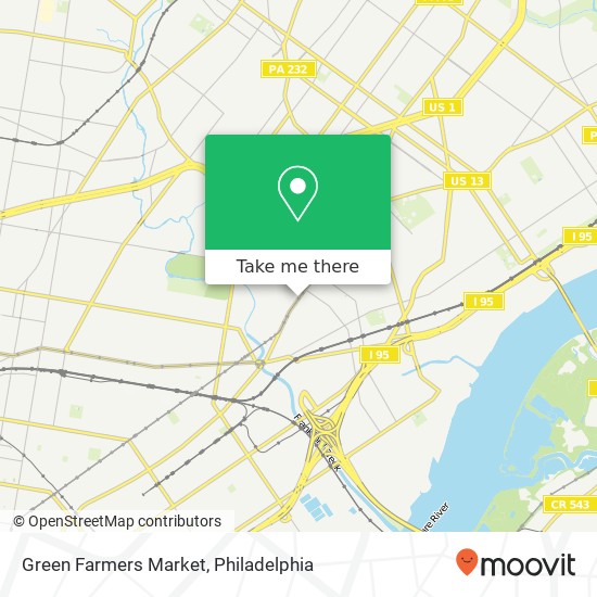 Green Farmers Market map