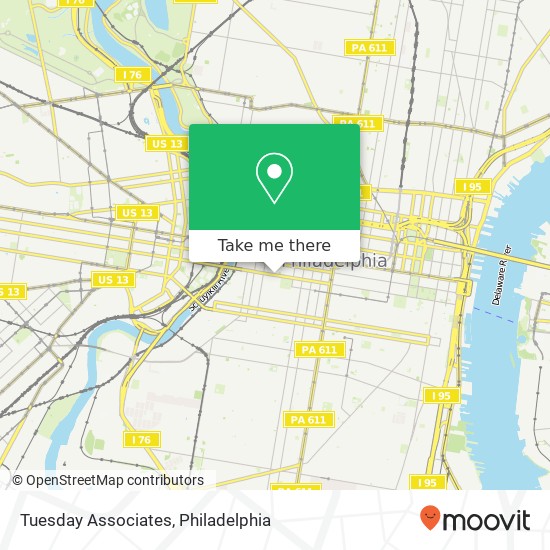 Mapa de Tuesday Associates