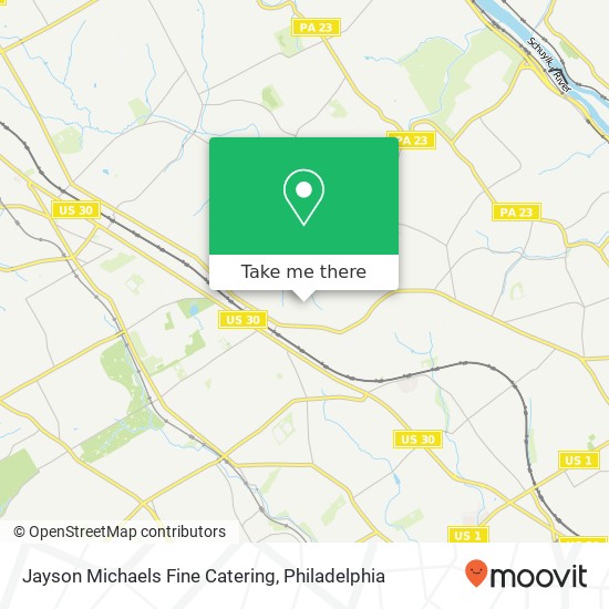 Jayson Michaels Fine Catering map