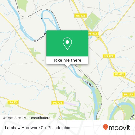 Latshaw Hardware Co map