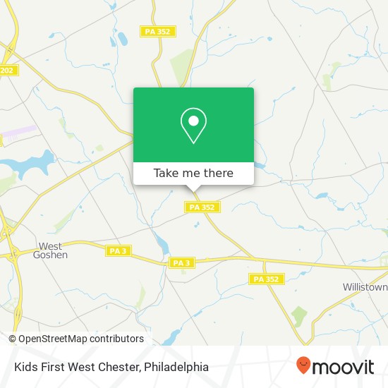 Mapa de Kids First West Chester