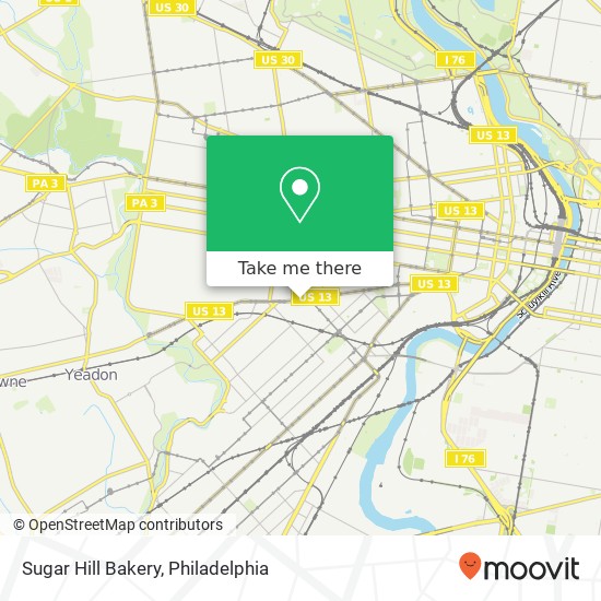 Sugar Hill Bakery map