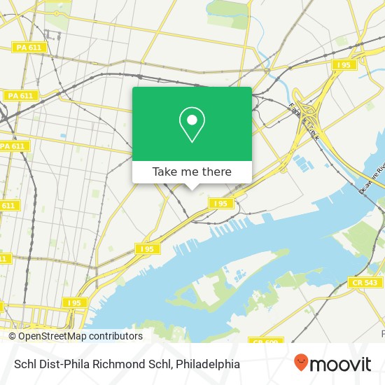 Schl Dist-Phila Richmond Schl map