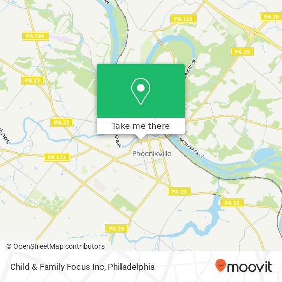 Child & Family Focus Inc map
