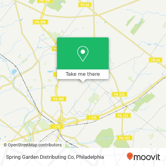 Mapa de Spring Garden Distributing Co