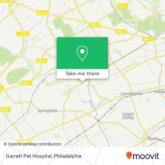 Garrett Pet Hospital map