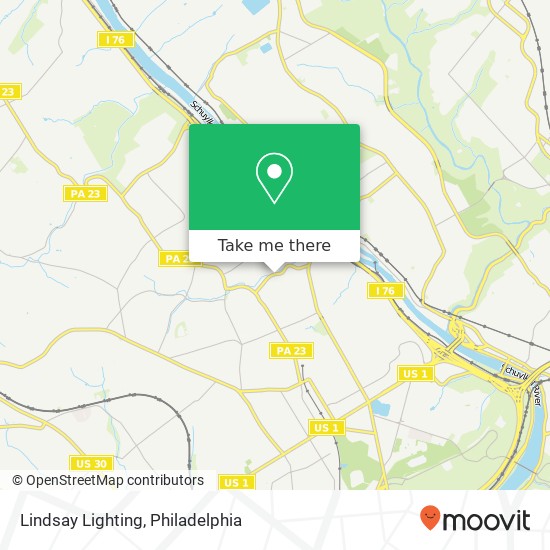 Lindsay Lighting map